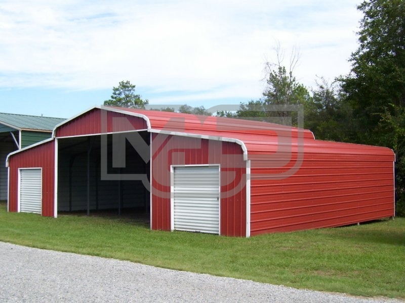 Metal Horse Barn | Regular Roof | 44W x 26L x 9H | Ag Barn Metal Horse Barn | Regular Roof | 44W x 26L x 9H | Ag Barn