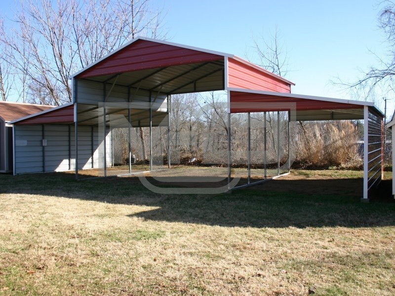 Metal Barn Building | Boxed Eave Roof | 46W x 21L x 12H | Carolina Barn Metal Barn Building | Boxed Eave Roof | 46W x 21L x 12H | Carolina Barn