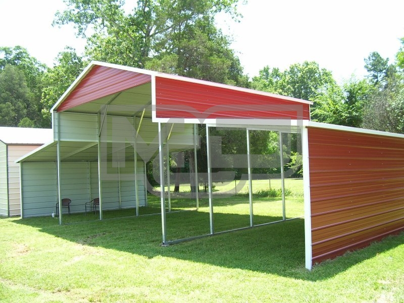 Metal Barn | Boxed Eave Roof | 42W x 21L x 12H | Shelter Metal Barn | Boxed Eave Roof | 42W x 21L x 12H | Shelter