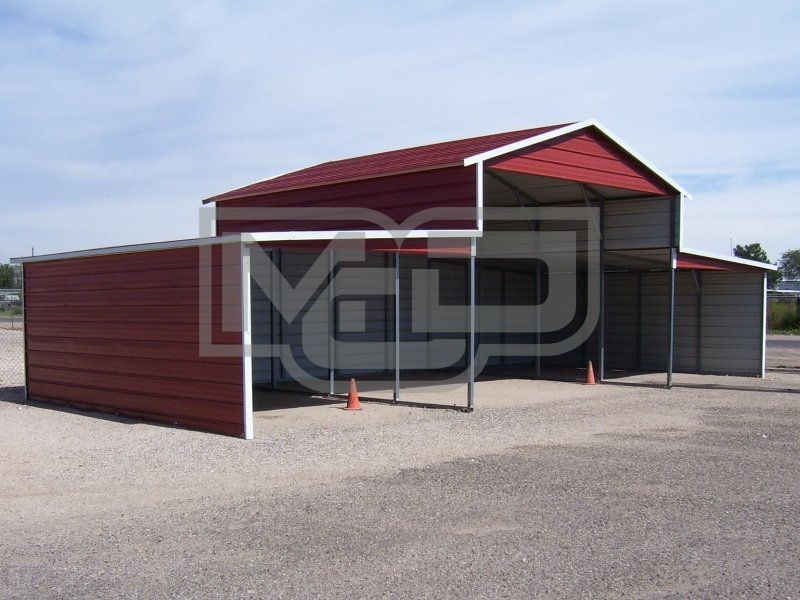 Metal Barn | Boxed Eave Roof | 44W x 21L x 12H | Metal Shelter Metal Barn | Boxed Eave Roof | 44W x 21L x 12H | Metal Shelter