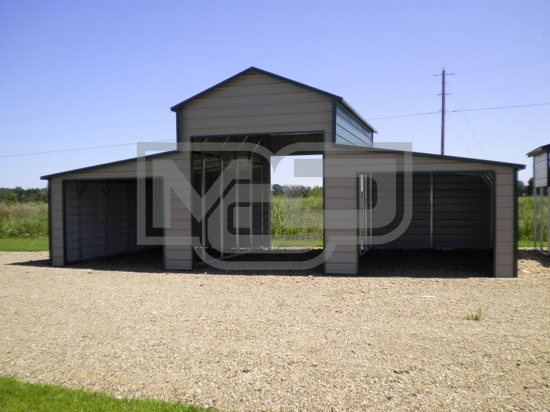 Metal Horse Barn | Boxed Eave Roof | 36W x 26L x 12H | Shed Metal Horse Barn | Boxed Eave Roof | 36W x 26L x 12H | Shed