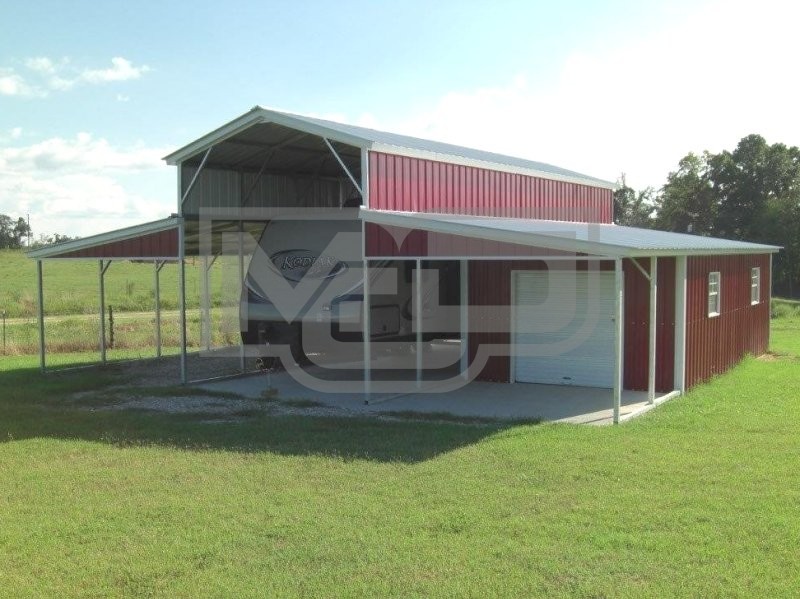 Metal Barn RV Shelter | Vertical Roof | 36W x 31L x 12H | Metal Barn Metal Barn RV Shelter | Vertical Roof | 36W x 31L x 12H | Metal Barn