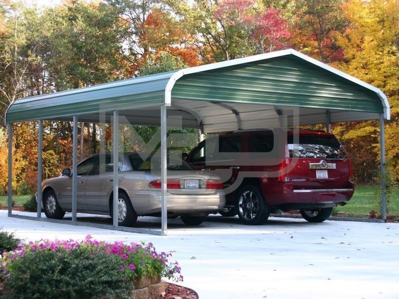 Carport | Regular Roof | 18W x 21L x 7H | 2 Gables Carport | Regular Roof | 18W x 21L x 7H | 2 Gables