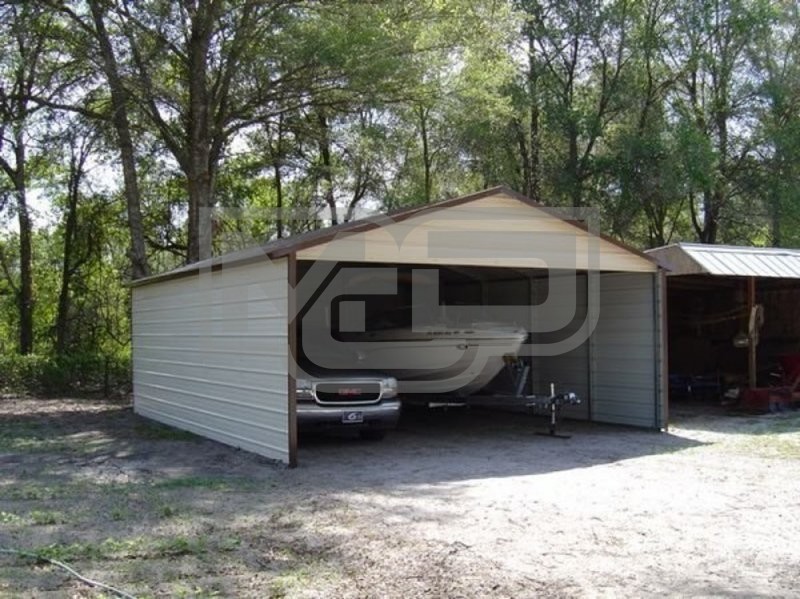Carport | Boxed Eave Roof | 20W x 21L x 7H Carport | Boxed Eave Roof | 20W x 21L x 7H