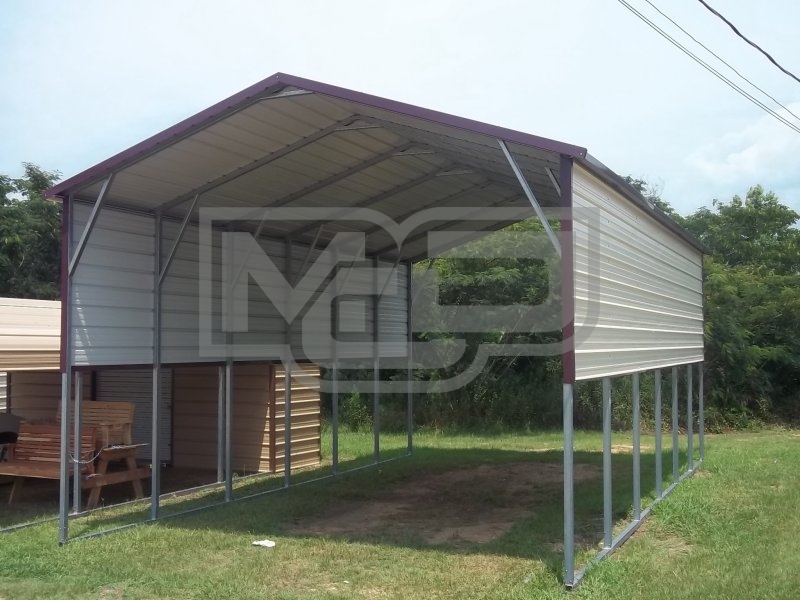 Carport | Boxed Eave Roof | 18W x 31L x 11H Carport | Boxed Eave Roof | 18W x 31L x 11H