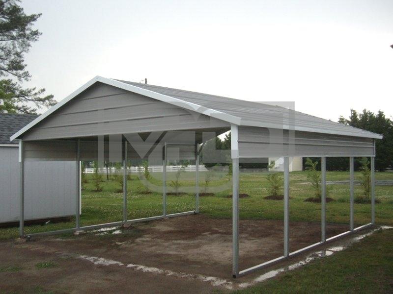 Carport | Boxed Eave Roof | 20W x 21L x 7H | 2 Panels | 2 Gables Carport | Boxed Eave Roof | 20W x 21L x 7H | 2 Panels | 2 Gables