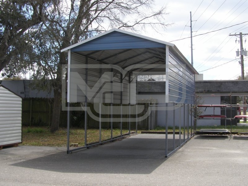 Carport | Boxed Eave Roof | 12W x 31L x 12H | 4 Panels | 2 Gables Carport | Boxed Eave Roof | 12W x 31L x 12H | 4 Panels | 2 Gables