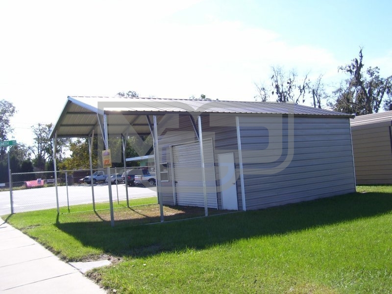 Carport | Vertical Roof | 18W x 31L x 10H Utility Carport | Vertical Roof | 18W x 31L x 10H Utility