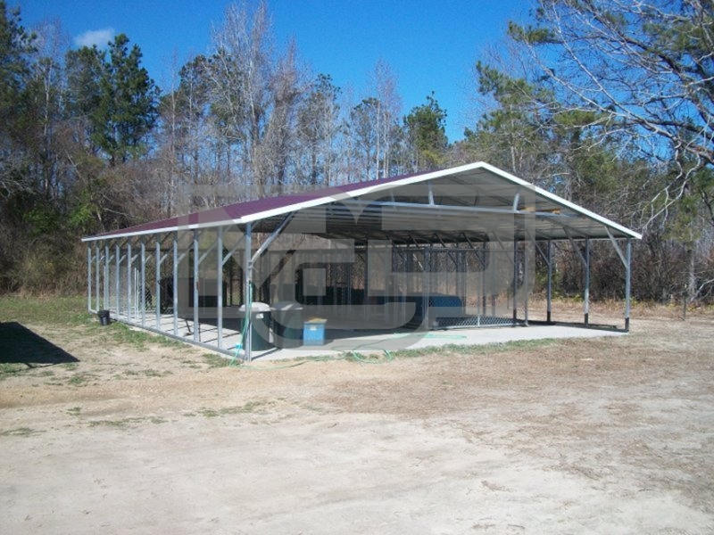 Carport | Vertical Roof | 30W x 41L x 6H | Triple-Wide Carport | Vertical Roof | 30W x 41L x 6H | Triple-Wide