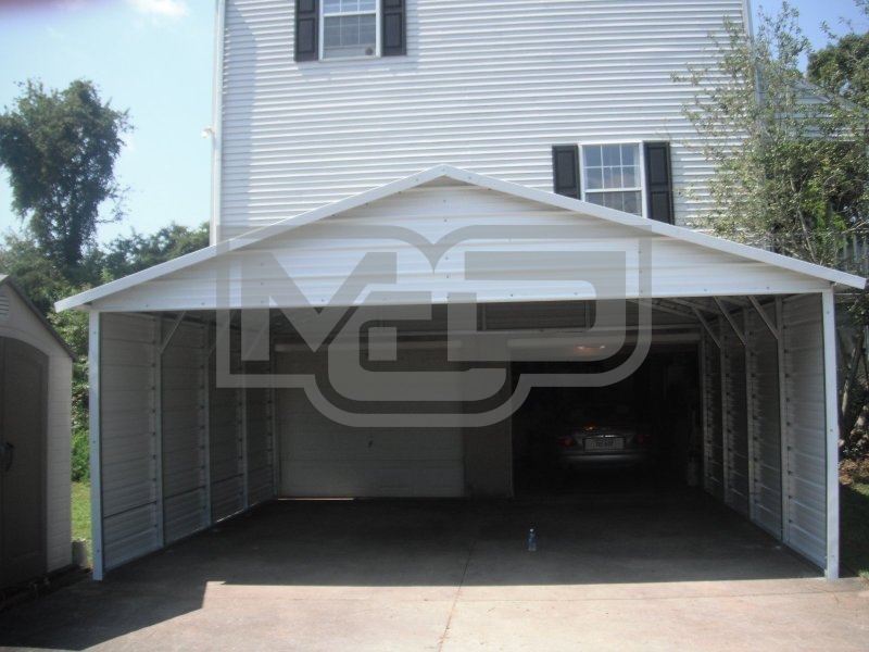 Carport | Boxed Eave Roof | 20W x 21L x 7H Carport | Boxed Eave Roof | 20W x 21L x 7H