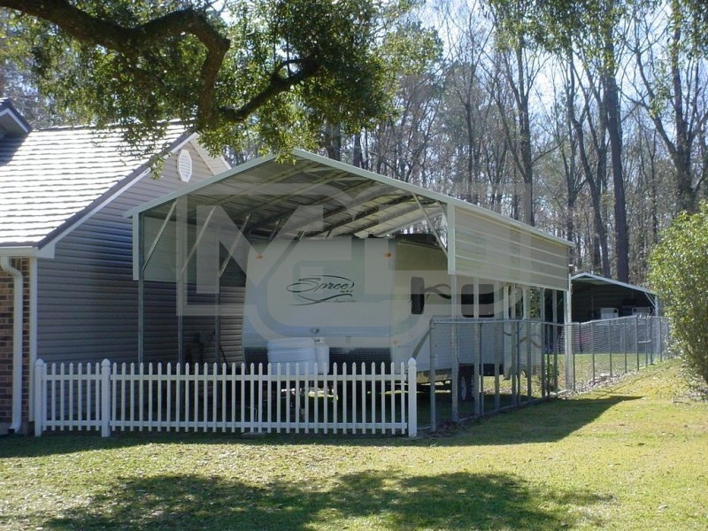 Carport | Boxed Eave Roof | 12W x 31L x 10H | RV Camper Cover Carport | Boxed Eave Roof | 12W x 31L x 10H | RV Camper Cover