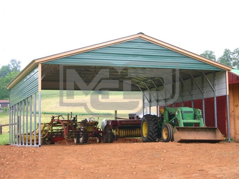 Carport | Vertical Roof | 30W x 36L x 8H | Triple-Wide Carport | Vertical Roof | 30W x 36L x 8H | Triple-Wide