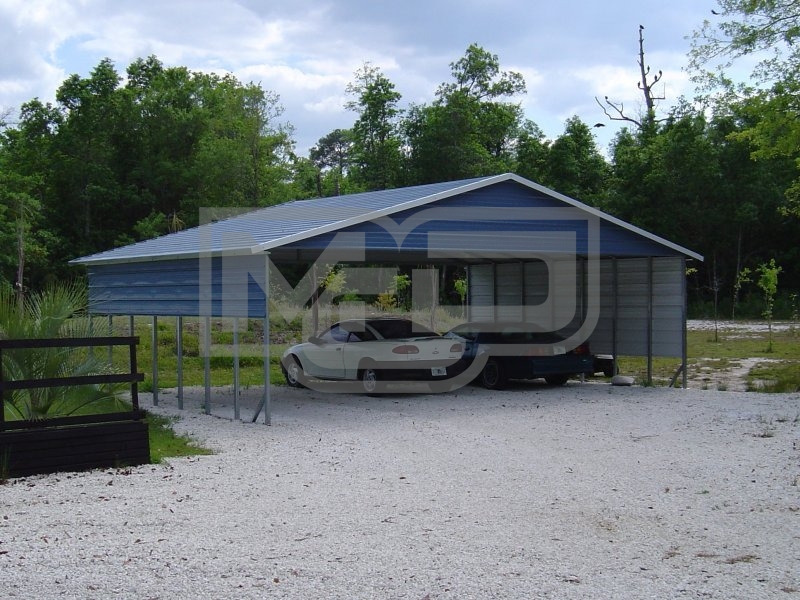 Carport | Boxed Eave | 30W x 26L x 8H | Triple-Wide Carport | Boxed Eave | 30W x 26L x 8H | Triple-Wide