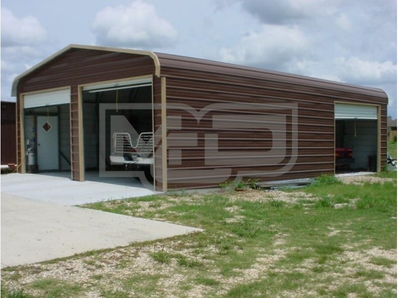 Garage | Regular Roof | 22W x 31L x 8H | 2-Car Metal Garage Garage | Regular Roof | 22W x 31L x 8H | 2-Car Metal Garage