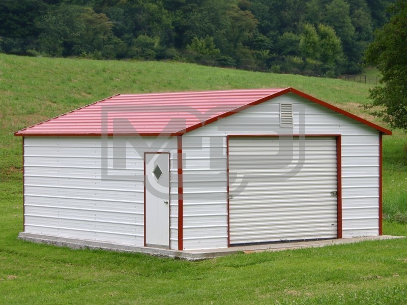 Garage | Boxed Eave Roof | 12W x 21L x 7H | Backyard Garage Garage | Boxed Eave Roof | 12W x 21L x 7H | Backyard Garage