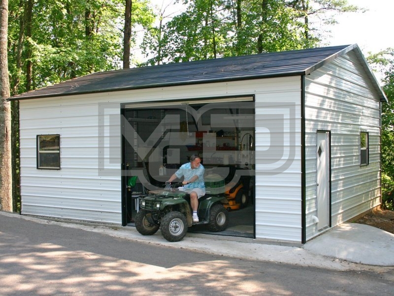 Garage | Boxed Eave Roof | 18W x 26L x 9H | Garage Storage Building Garage | Boxed Eave Roof | 18W x 26L x 9H | Garage Storage Building