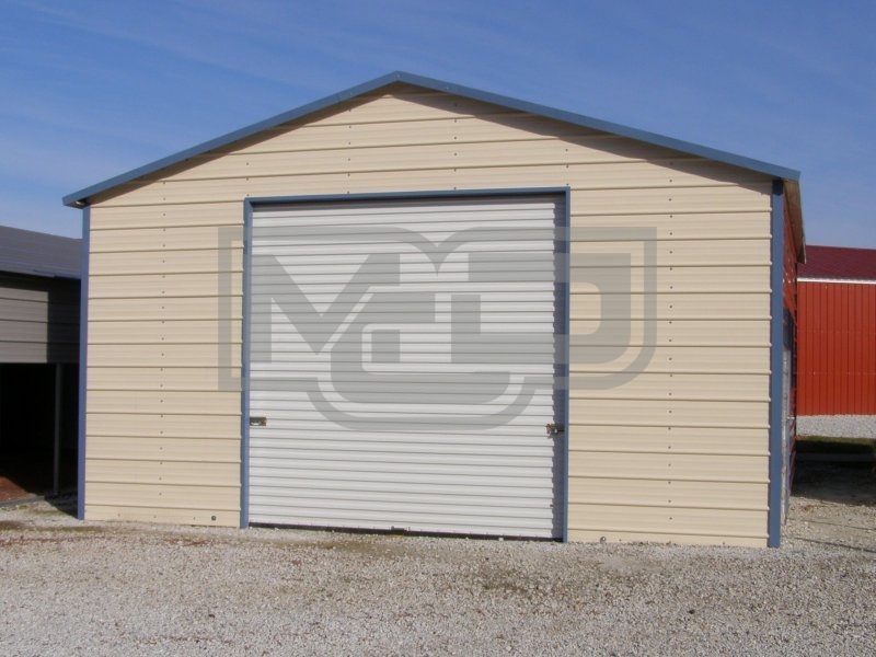 Garage | Boxed Eave Roof | 20W x 21L x 10H | Enclosed Garage Garage | Boxed Eave Roof | 20W x 21L x 10H | Enclosed Garage