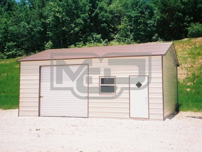Garage | Boxed Eave Roof | 22W x 26L x 9H | Side Entry Enclosed Garage Garage | Boxed Eave Roof | 22W x 26L x 9H | Side Entry Enclosed Garage
