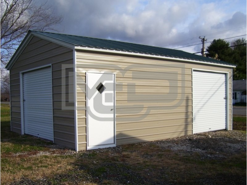 Single Car Garage | Vertical Roof | 18 x 26L x 9H | Metal Garage Single Car Garage | Vertical Roof | 18 x 26L x 9H | Metal Garage
