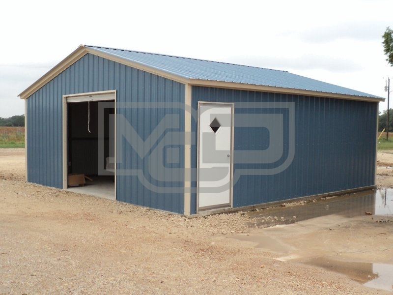 Single Car Garage | Vertical Roof | 20W x 26L x 7 | All Vertical Single Car Garage | Vertical Roof | 20W x 26L x 7 | All Vertical