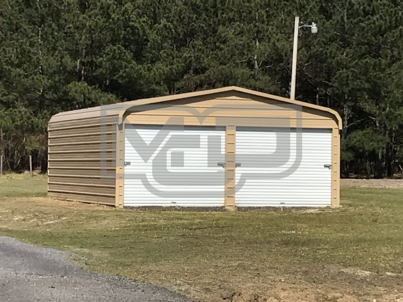 Regular Style Garage | Regular Roof | 18W x 21L x 8H | 2-Bay Regular Style Garage | Regular Roof | 18W x 21L x 8H | 2-Bay
