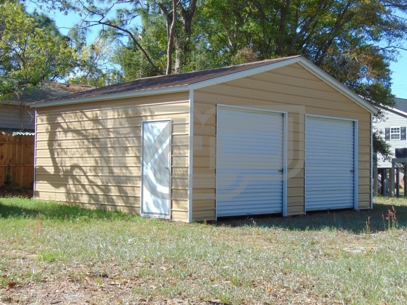 2-Car Garage | Vertical Roof | 22W x 26L x 9H | Enclosed Garage 2-Car Garage | Vertical Roof | 22W x 26L x 9H | Enclosed Garage
