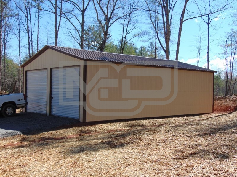 Metal Workshop | Vertical Roof | 24W x 41L x 11H | Steel Building Metal Workshop | Vertical Roof | 24W x 41L x 11H | Steel Building