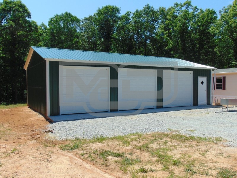 Garage with Side Entries | Vertical Roof | 22W x 41L x 9H | Metal Garage Garage with Side Entries | Vertical Roof | 22W x 41L x 9H | Metal Garage