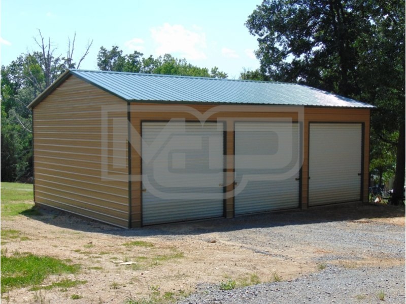 Metal Garage Structure | Vertical Roof | 24W x 36L x 12H | Steel Garage Metal Garage Structure | Vertical Roof | 24W x 36L x 12H | Steel Garage