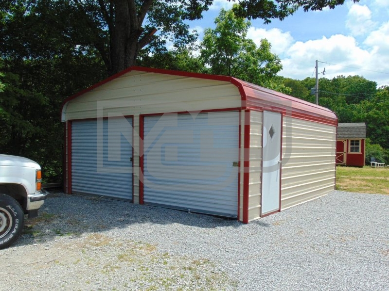 Two-Car Garage | Regular Roof | 18W x 21L x 7H | 2-Car Garage Two-Car Garage | Regular Roof | 18W x 21L x 7H | 2-Car Garage