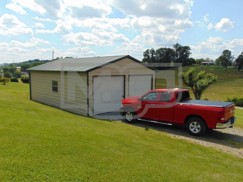Garage | Vertical Roof | 22W x 31L x 9H Garage | Vertical Roof | 22W x 31L x 9H