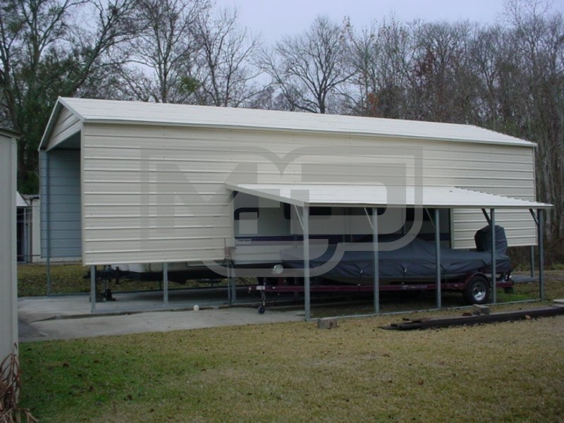 Carport | Vertical Roof | 12W x 41L x 11H Carport | Vertical Roof | 12W x 41L x 11H